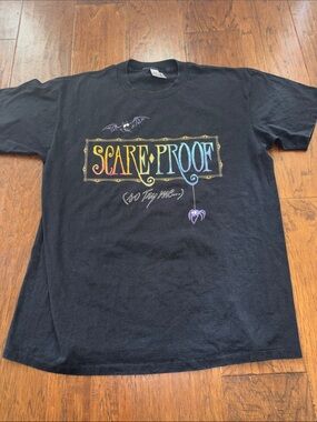 Scare-Proof Graphic Black Tee